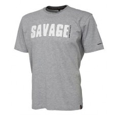 Футболка Savage Gear Simply savage tee light grey melange
