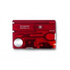 Карта Victorinox SwissCard Lite Швейцарская с инструментами красн.
