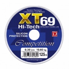 Леска Dragon XT69 Hi-Tech competition 125м 0.30мм 10.60кг