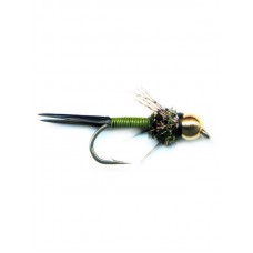Мушка Extreme Fishing Premium bead poxy back brassie olive №12