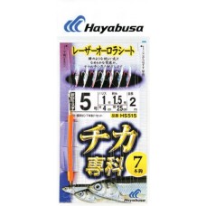 Оснастка Hayabusa морская сабики HS515 №3,5-0,6-0,8 7кр