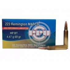 Патрон 223Rem PPU Match HP BT 4,47г