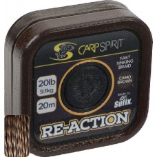 Поводковый материал Carp Spirit Re-Action 20м 20lb 9,1кг коричневый