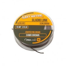 Поводковый материал Prologic gladio link 15м 20lbs coated camo brown
