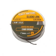 Поводковый материал Prologic gladio link 15м 20lbs coated camo brown new