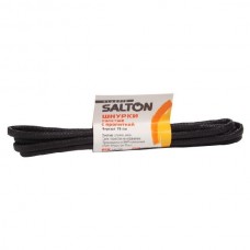Шнурки Salton черные 70см толстые с пропиткой